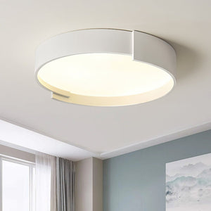 Thehouselights-Simplicity LED Circular Panel Light Thin Flush Mount-Ceiling Light-Warm White-White