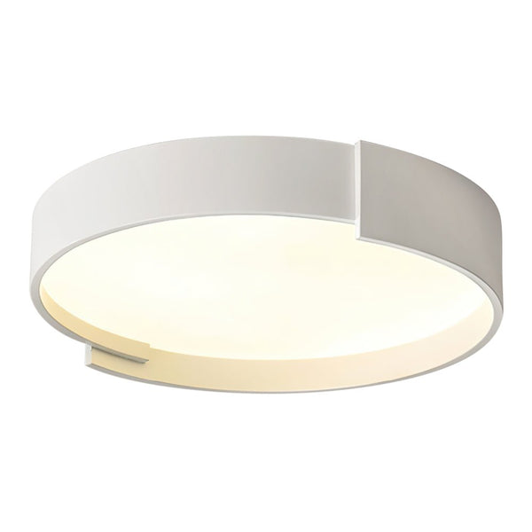 Thehouselights-Simplicity LED Circular Panel Light Thin Flush Mount-Ceiling Light-Warm White-White
