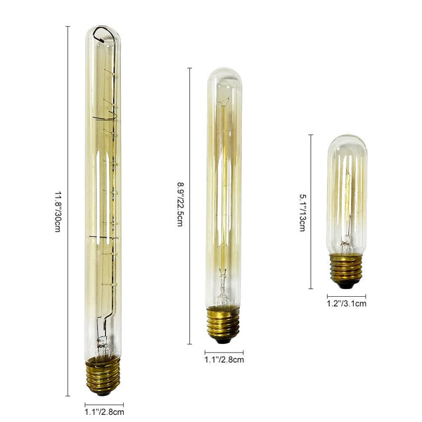 Thehouselights-Three Bulbs for Linear Pendant with Clear Glass Shades in 3000K-Special Items--