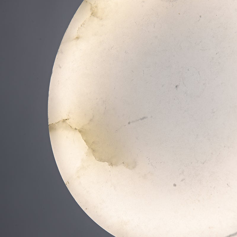Thehouselights-Transmission Marble Stone Shade Pendant Light-Pendant--