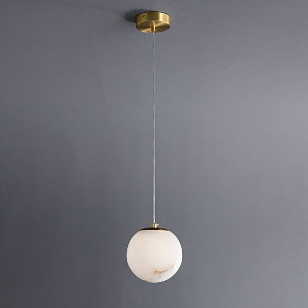 Thehouselights-Transmission Pendant Light in Marble Diffuser-Pendant--