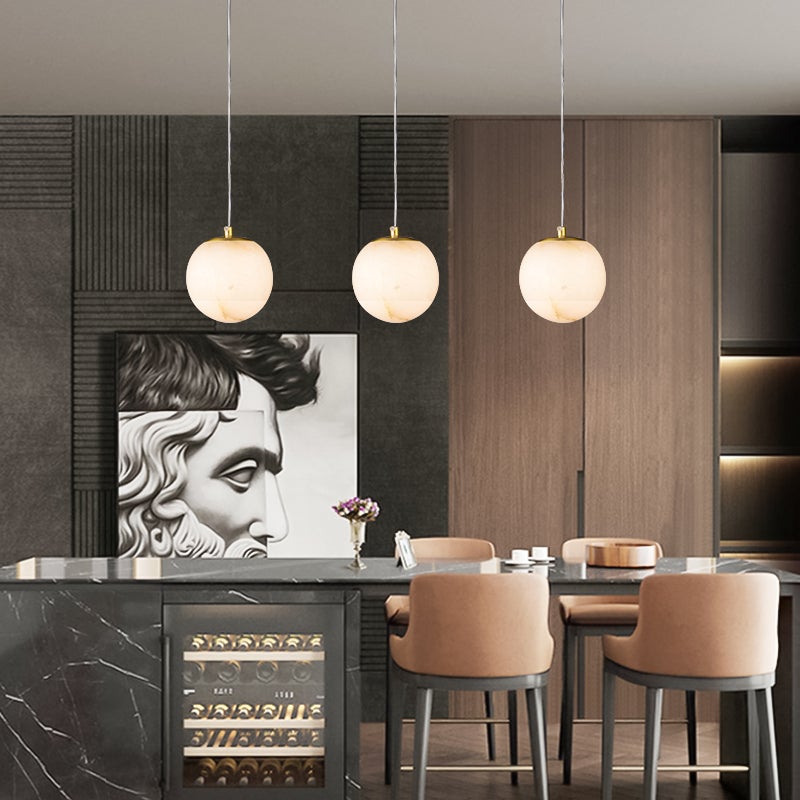 Transmission Pendant Light in Marble Diffuser – Thehouselights