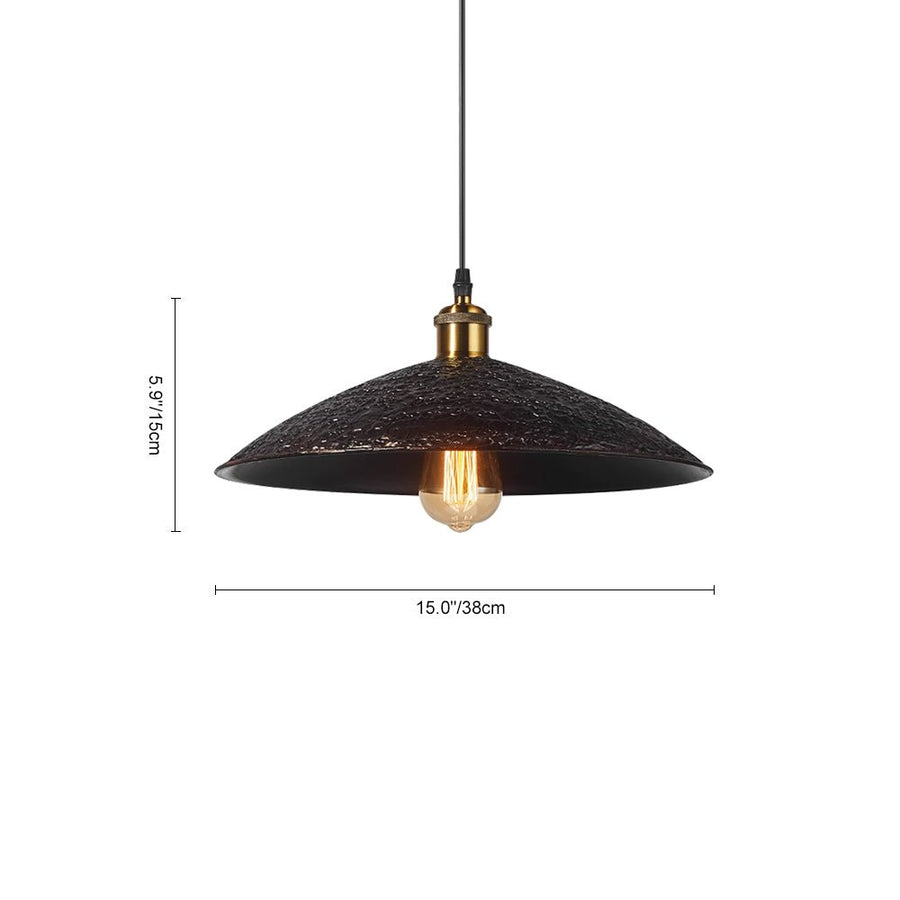 Thehouselights-Vintage Bronze Cone Pendant Lighting-Pendant-M-