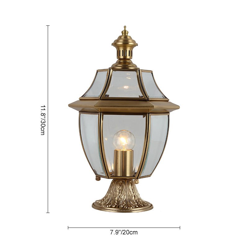 Thehouselights-Vintage Table Lamp in Antique Brass Finish-Table Lamp--