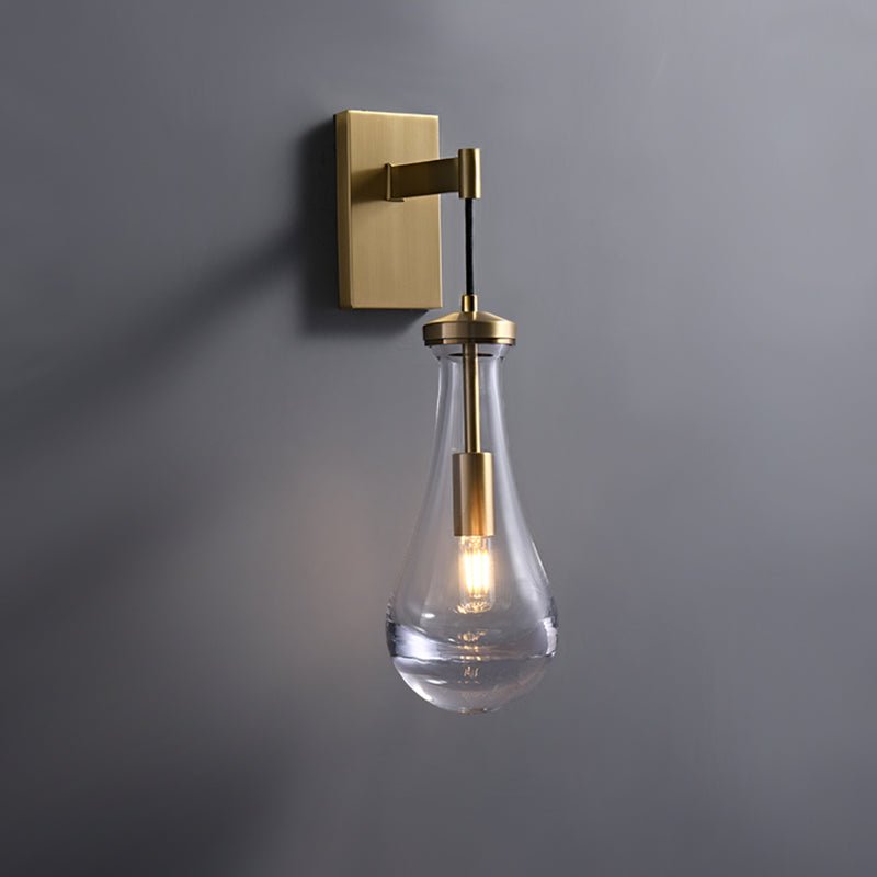 Thehouselights-Water Drop Glass Shade Wall Sconce-Wall Lights--